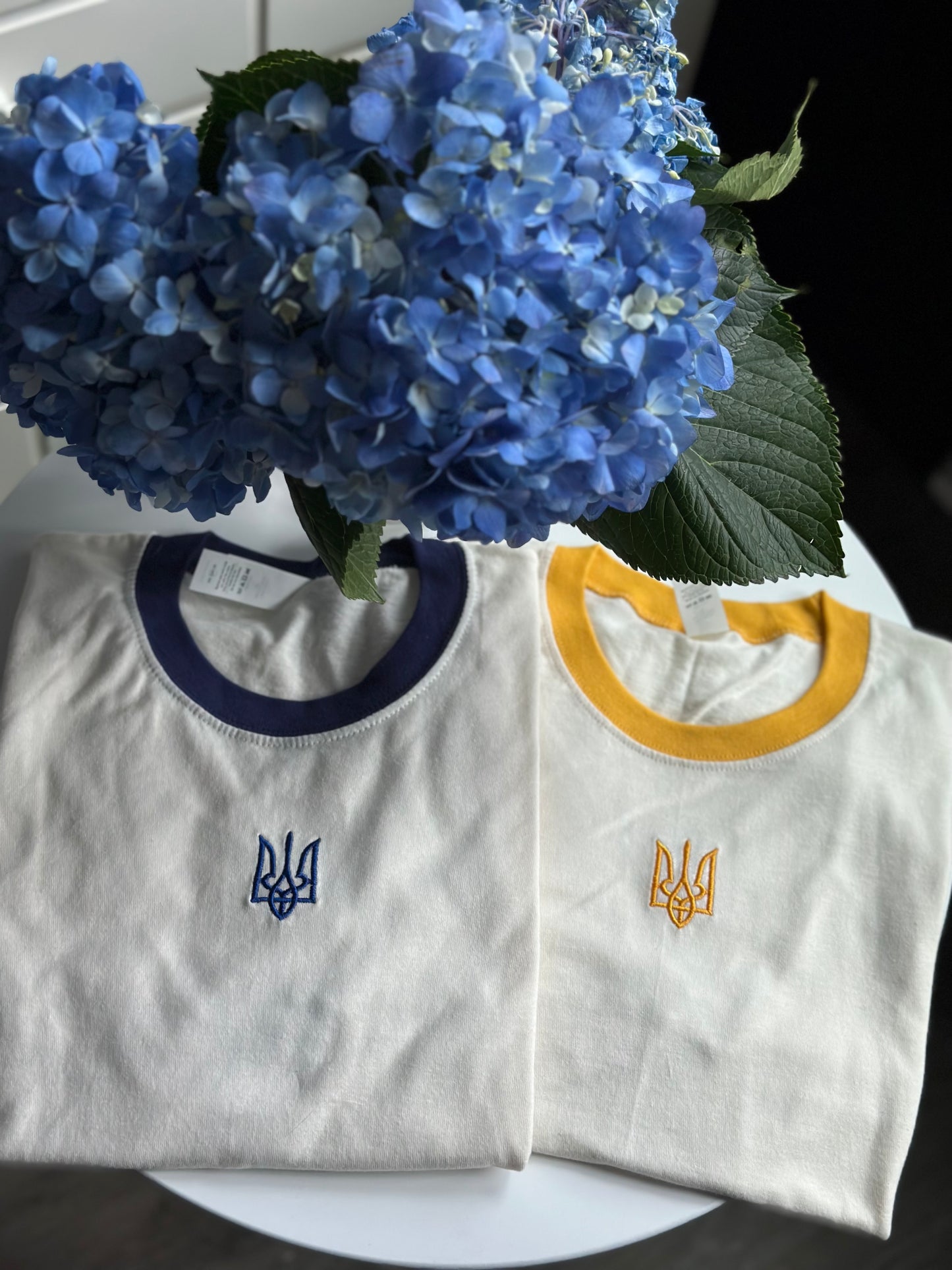 ukrainian embroidered trident t shirt