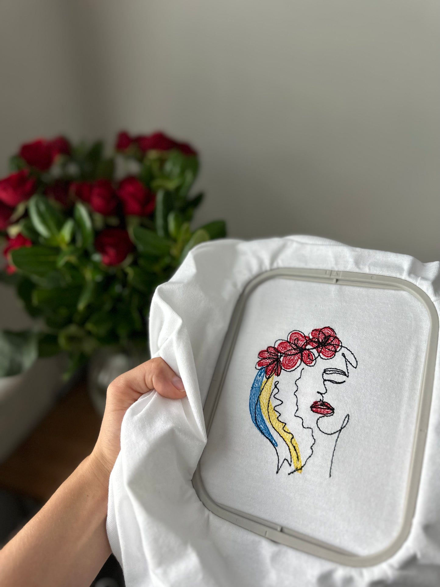 ukrainian girl woman embroidery patriotic t-shirt