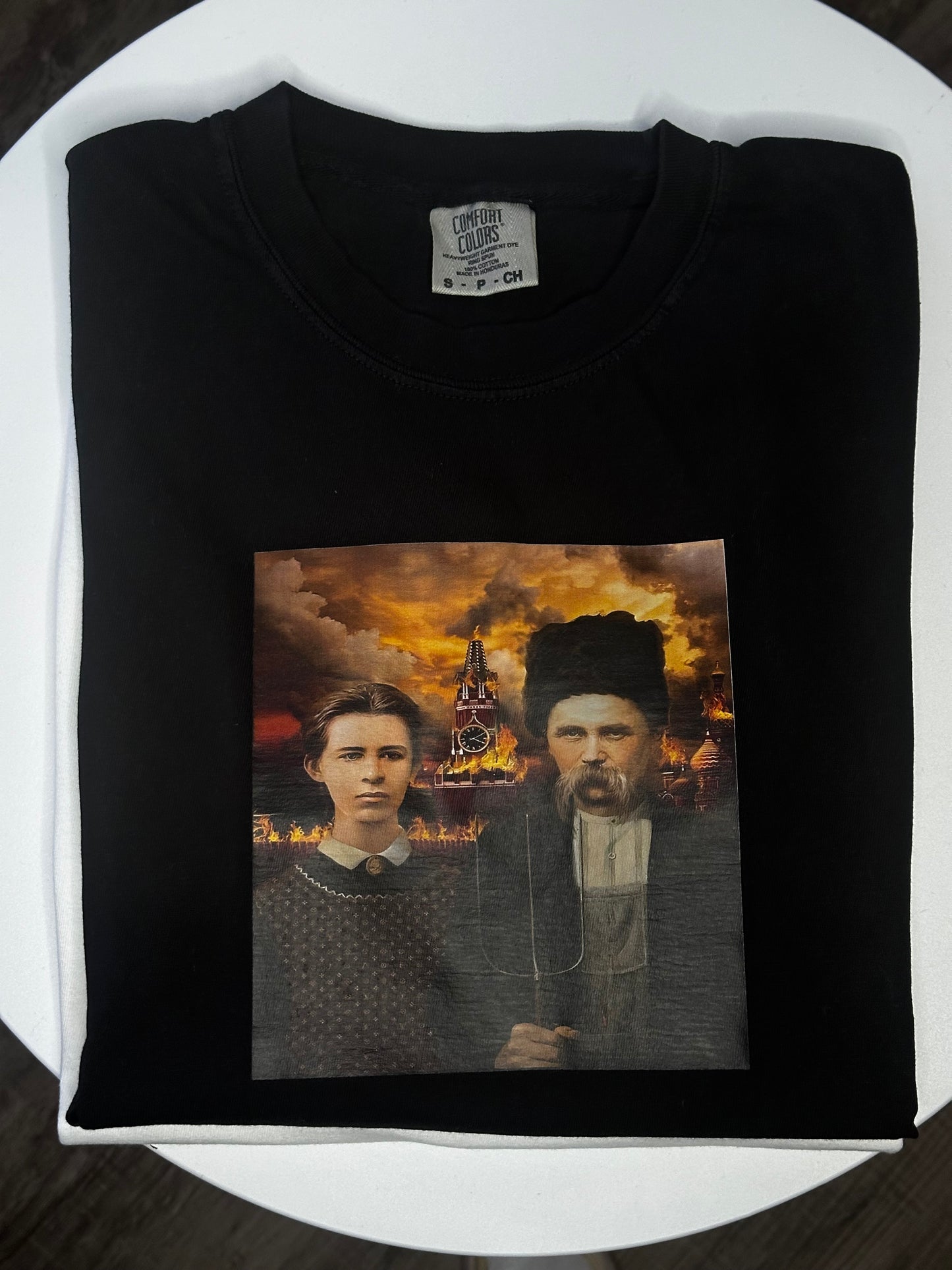 Taras Shevchenko Lesia Ukrainka print tshirt