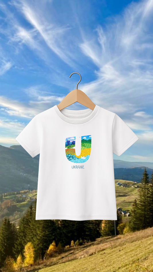 Printed ukrainian kids t-shirt ukraine