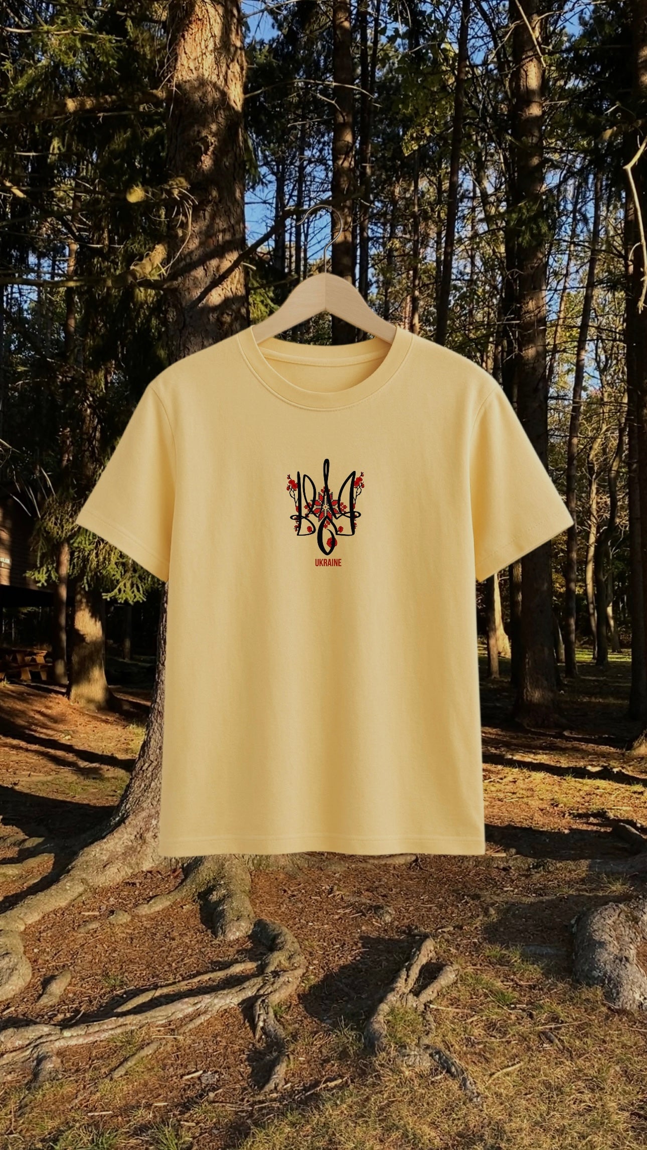 Printed t-shirt “ukraine tryzub”