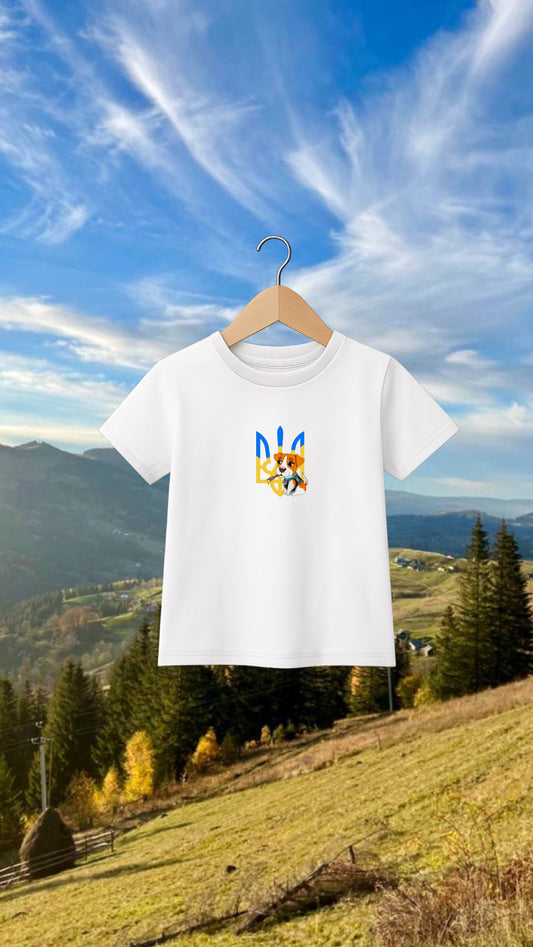 Printed ukrainian kids t-shirt pes Patron